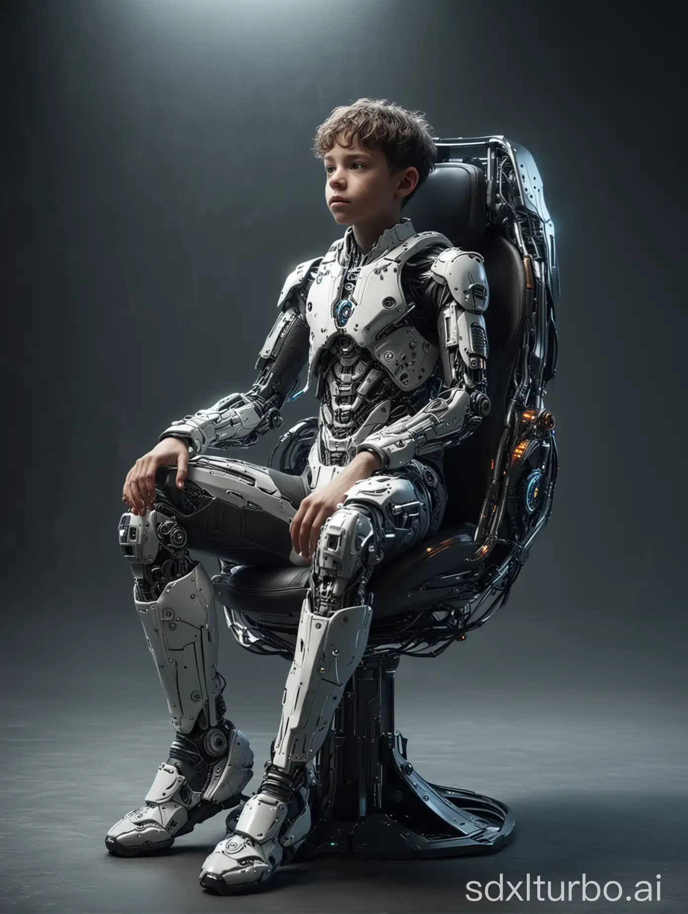 Futuristic-Organic-Cyborg-Teen-Boy-Sitting-in-HighDefinition-4K-Chair