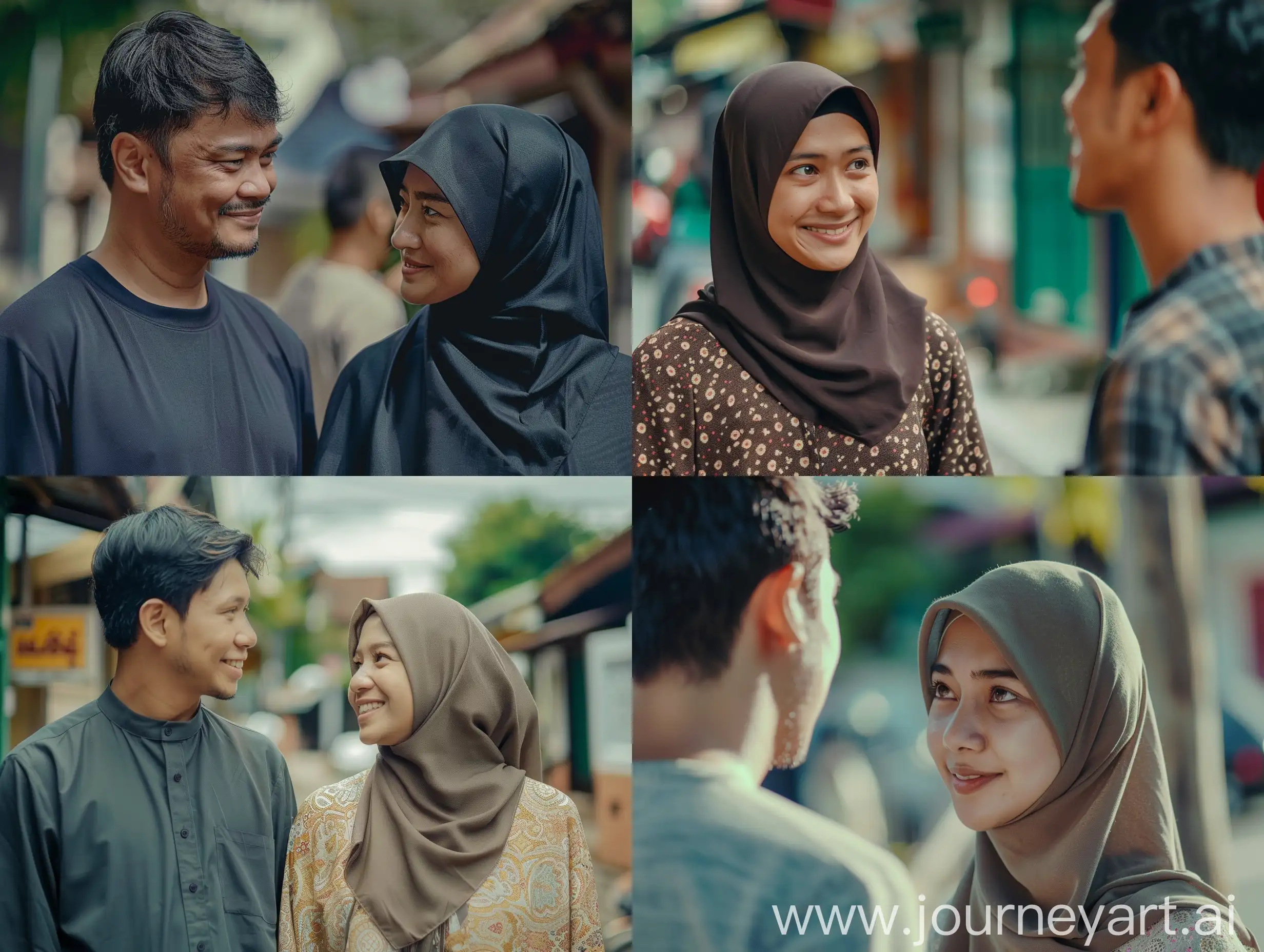 Poster film, an indonesia man, 27 years old, who is in love with a woman wearing a hijab