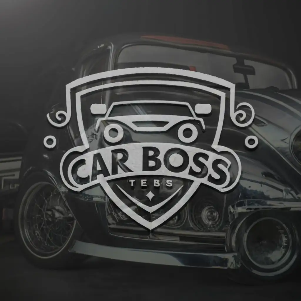 a logo design,with the text "Car Boss", main symbol:The company is called 'Car Boss'.

We want a logo and brand identity that says top of the range auto care. We will eventually become the destination for reputable products for car owners of Ferrari and Porsche, as well as toyota and vw owners.

We want the name 'Car Boss' in the design and are not adverse to a shield or icon alongside, both our other brands have shields.

As i say this will predominantly be seen online so whilst we'd need a flat version I'm keen to see slight animation in the logo even.

The main aim though is like every logo, after people see it once they remember carboss.com.au.

Please no stock car shape with our name, we want to see originality
,Moderate,clear background
