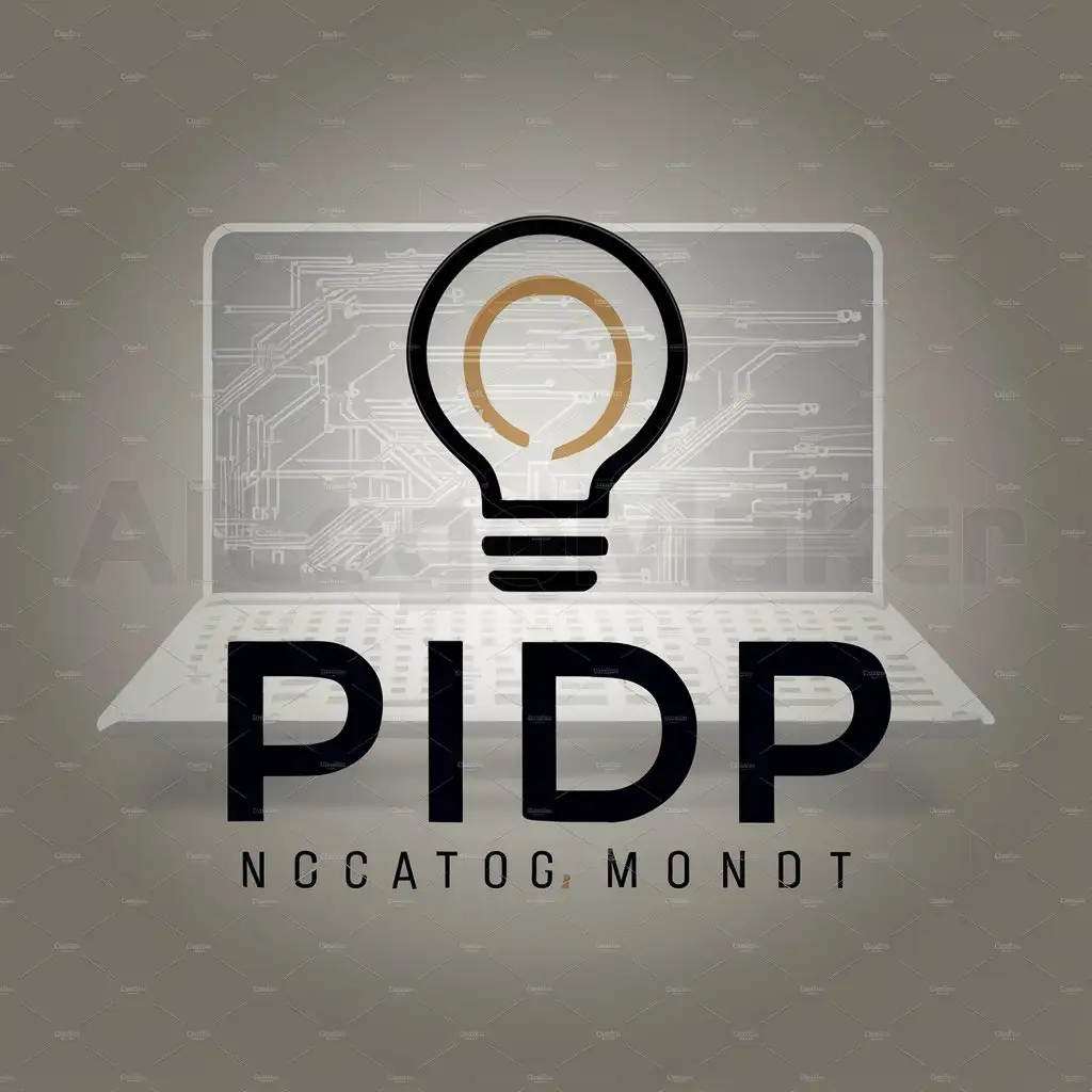 LOGO-Design-For-PIDP-Illuminating-Education-with-Bulb-and-Computer-Motif