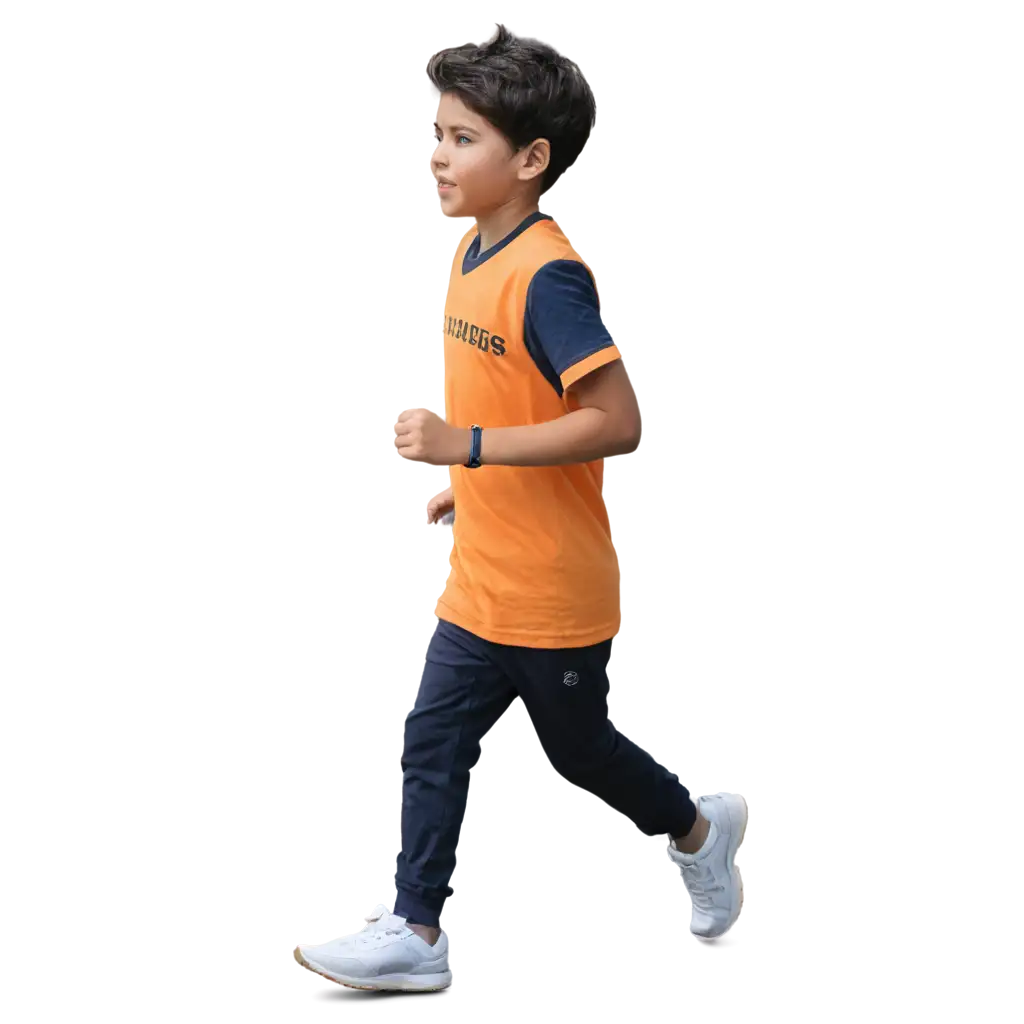 A boy running 