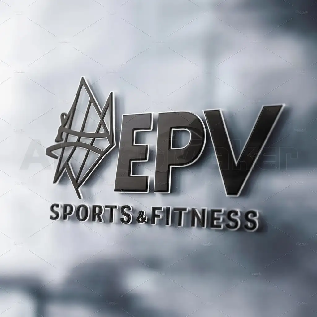 a logo design,with the text "EPV", main symbol:Map,Moderate,be used in Sports Fitness industry,clear background