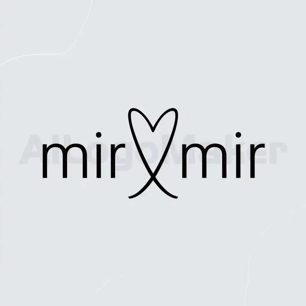 a logo design,with the text "Mirimir", main symbol:mir mir,Minimalistic,be used in Others industry,clear background