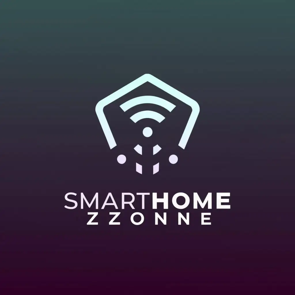 a logo design,with the text "SmartHomeZone", main symbol:smart home,Минималистичный,be used in Технологии industry,clear background