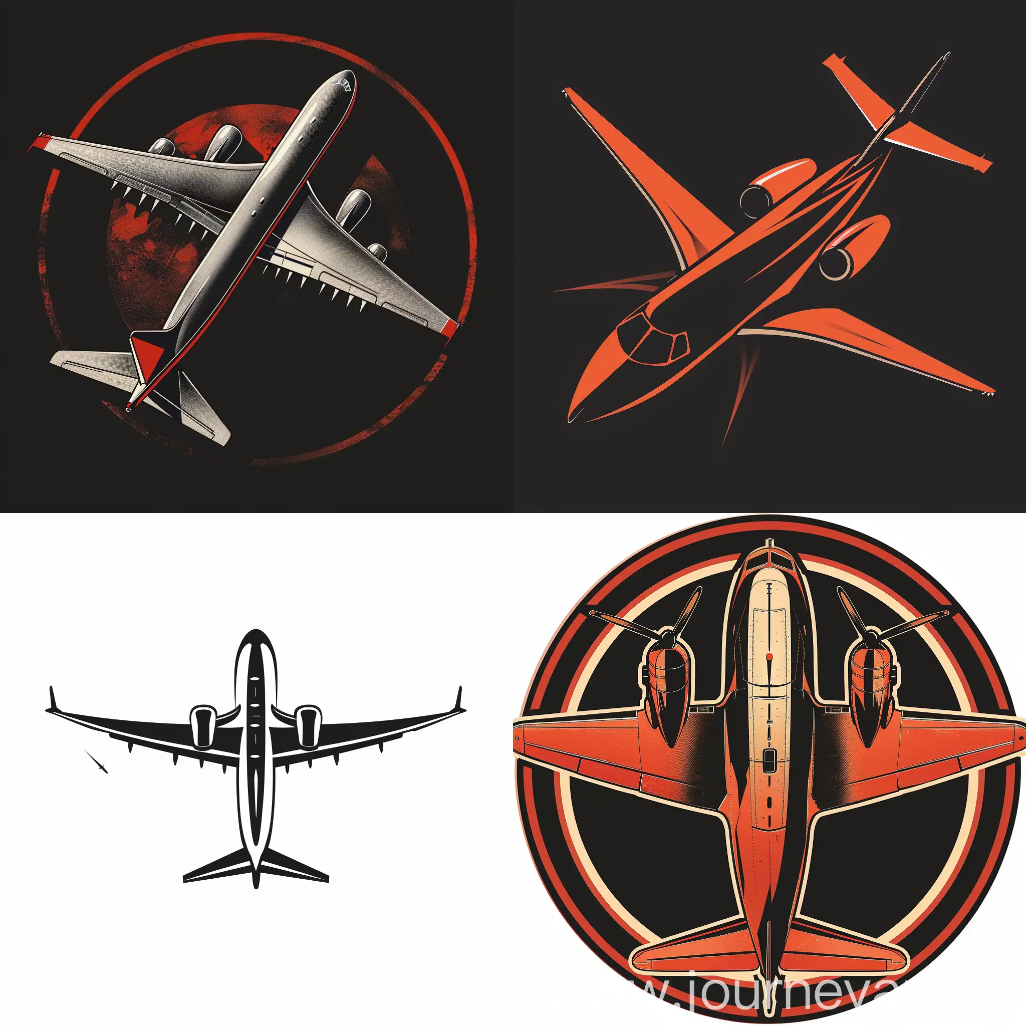 Passenger-Aircraft-Factory-Logo-Design-with-Modern-Aircraft