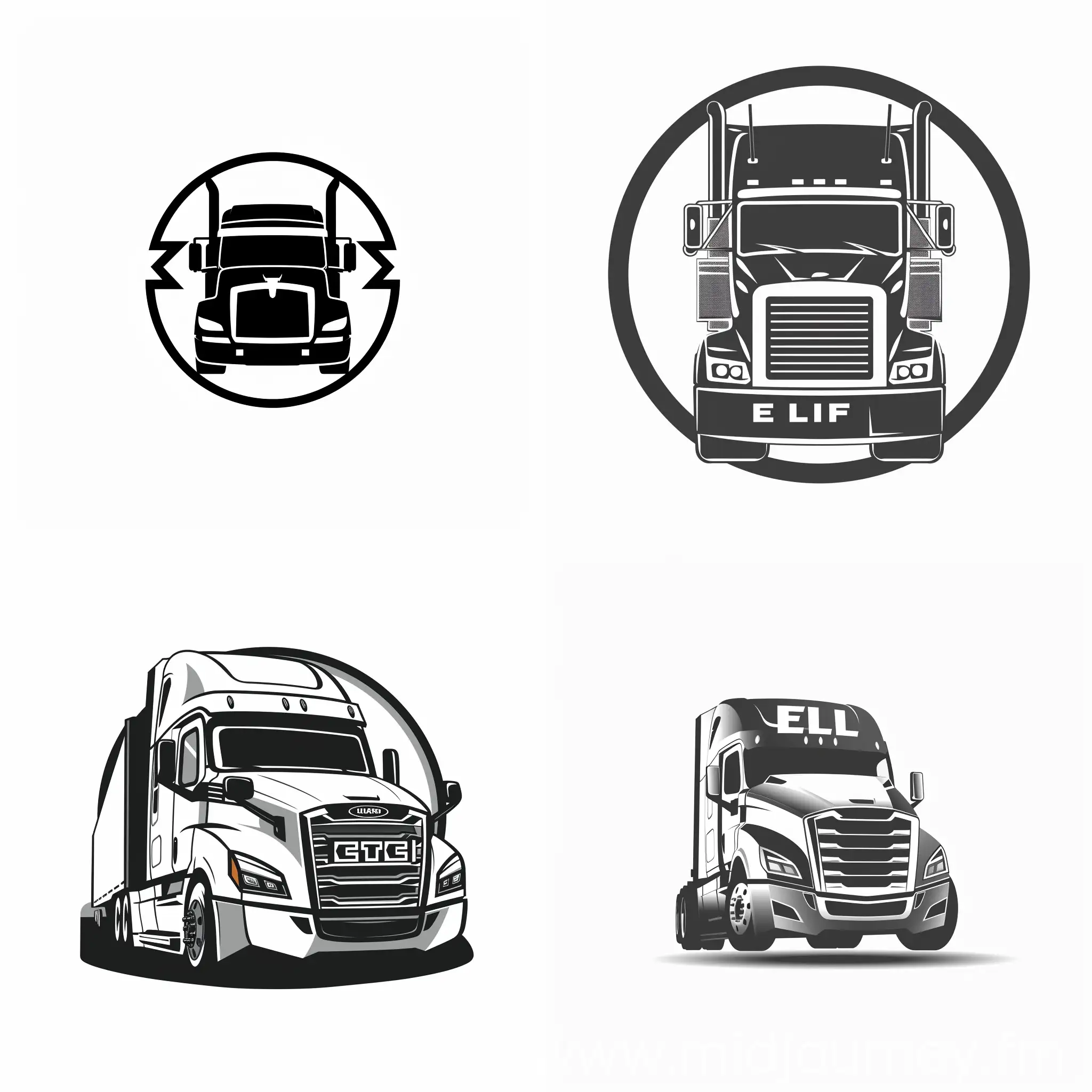 Modern Oval SVG Logo Design for Elite Trucking Company on White ...