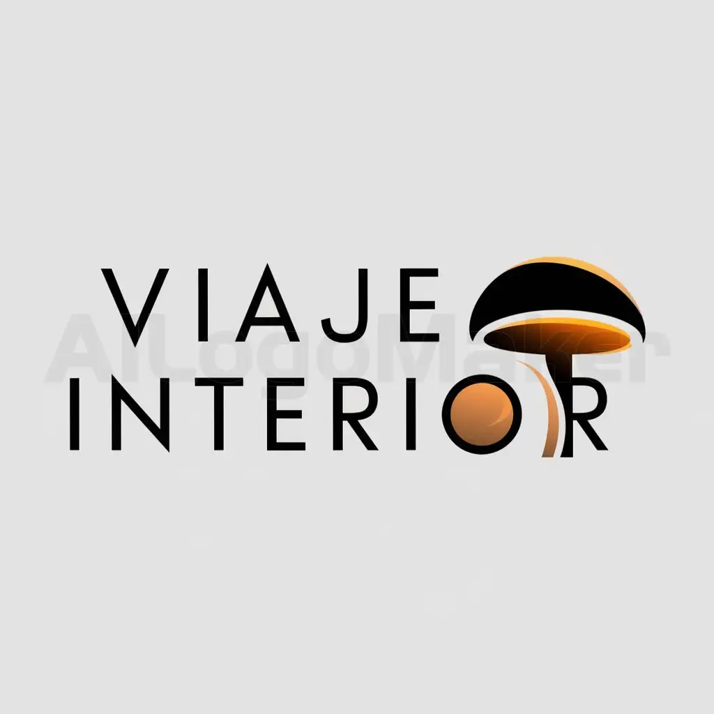 a logo design,with the text "viaje_interior", main symbol:hongo,Moderate,be used in Technology industry,clear background