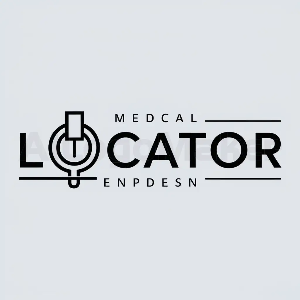 a logo design,with the text "locator", main symbol:medical,Moderate,be used in medical industry,clear background