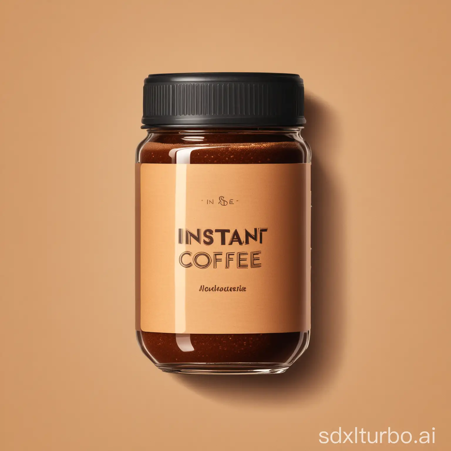 Vector-Illustration-of-Instant-Coffee-Jar-on-White-Background