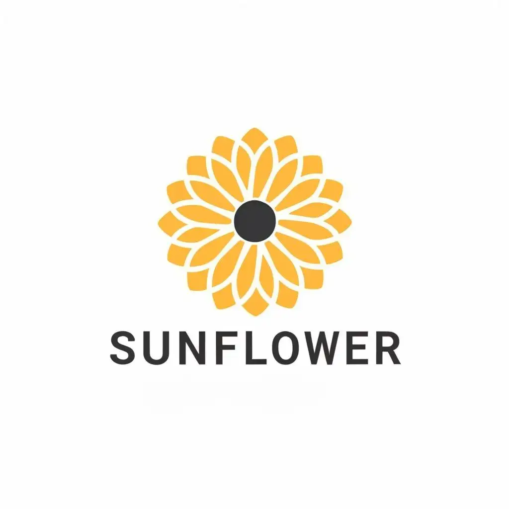 a logo design,with the text "sunflower", main symbol:Sunflower,Moderate,be used in Education industry,clear background