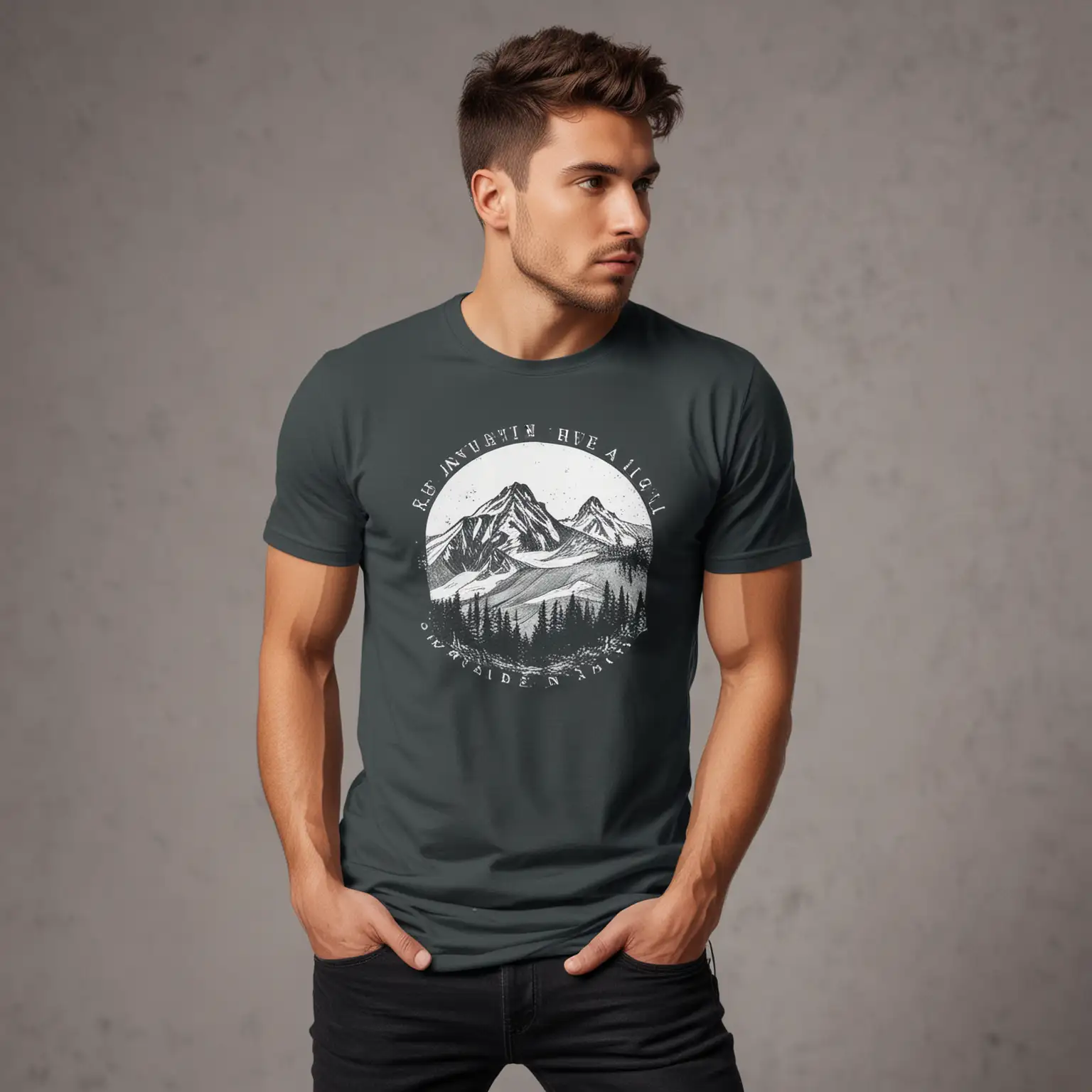 clothing website images with print on demand t shirt
