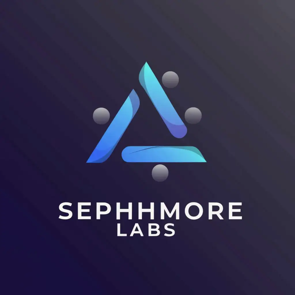 a logo design,with the text "Sephmore Labs", main symbol:Pascal triangle,Moderate,be used in Crypto industry,clear background