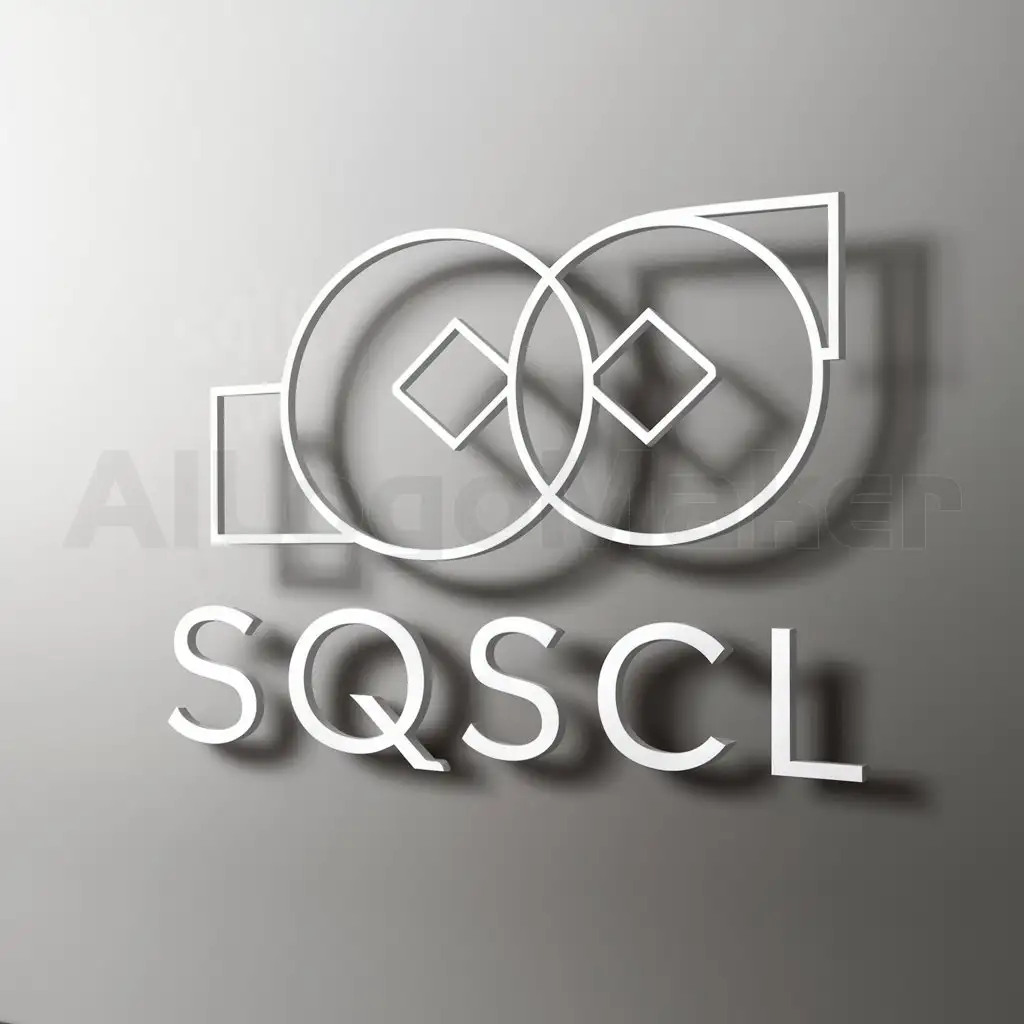 a logo design,with the text "SqScL", main symbol:SqScL,Moderate,clear background