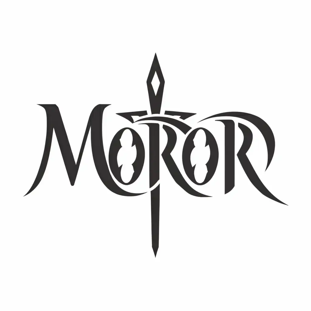 a logo design,with the text "MORDOR", main symbol:God,Moderate,be used in Others industry,clear background