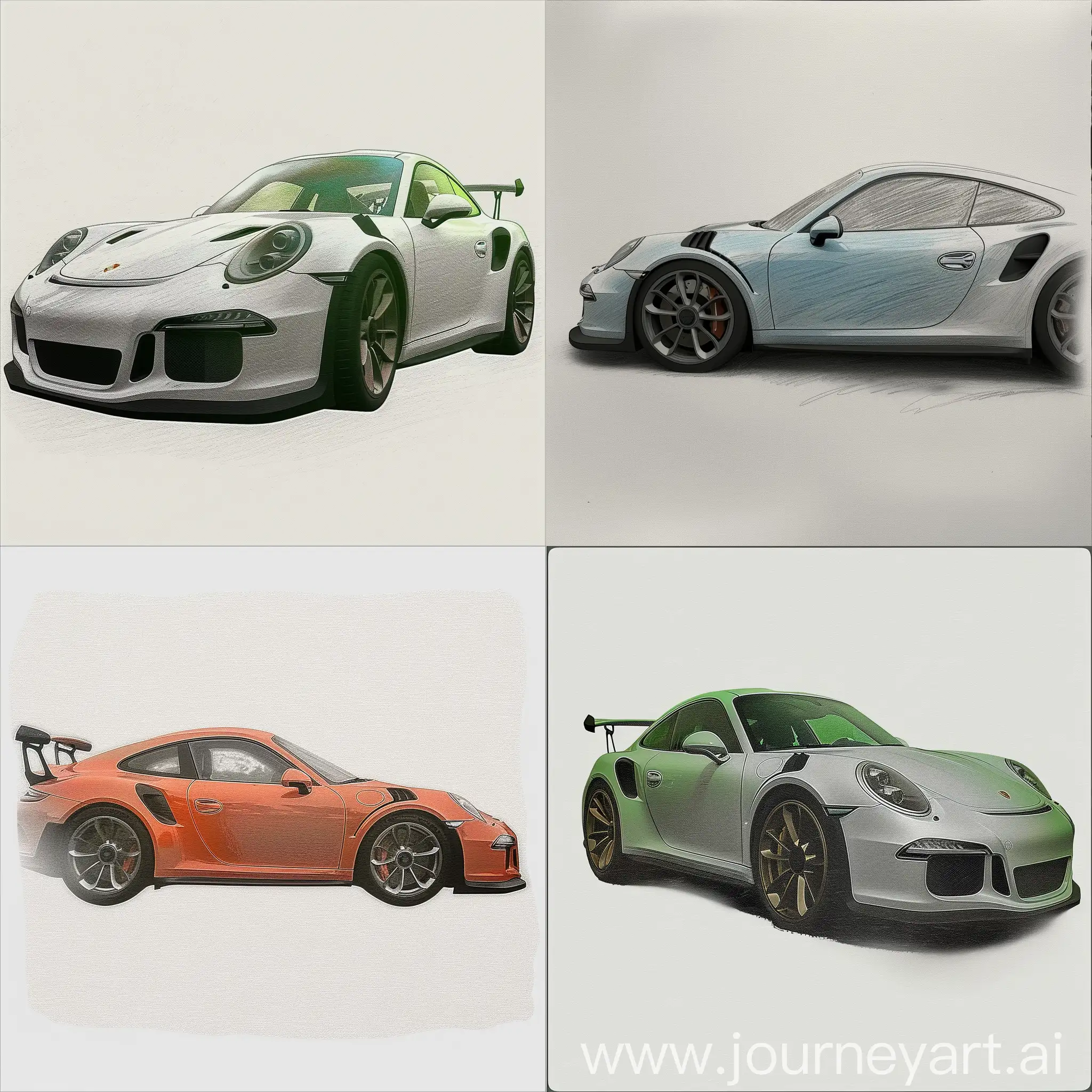 A Porche Gt3Rs with A high-resolution transparent .PNG at 150dpi. Minimum dimensions of at least 1500px by 1995px (not including outer transparent pixels