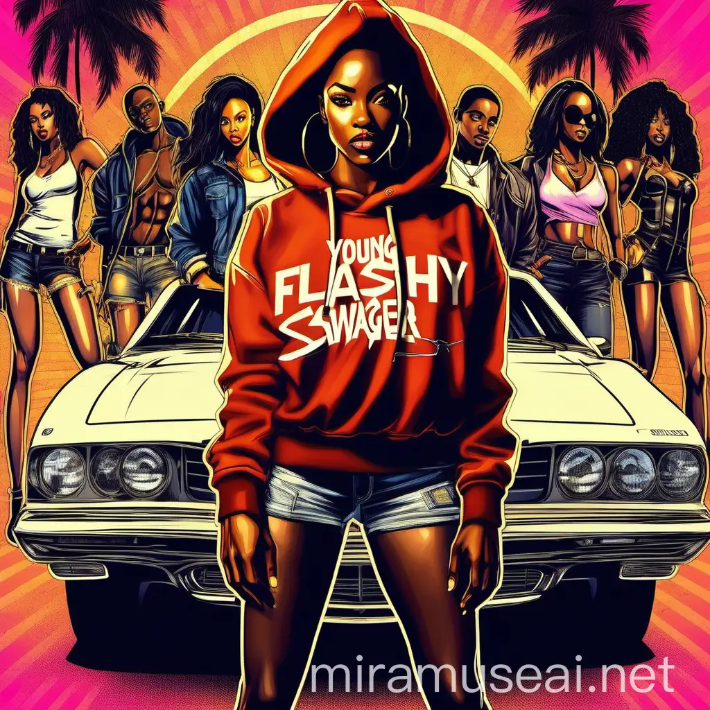 Young flashy swagger adult African american nascent 2010s 2013 era sexy women flashy cars dope amazing crazy hip hood movie 
cover