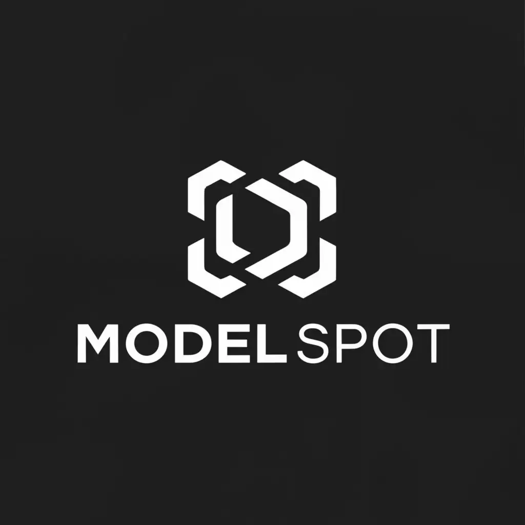 LOGO Design For Model Spot Bold Scale Model Symbol for Tech Industry ...