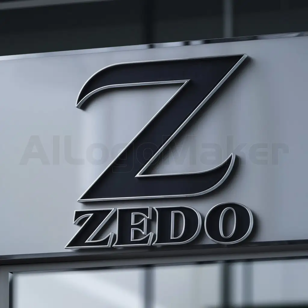 a logo design,with the text " Big,bold,italic "Z"
(This input is already in English, so it is repeated as is.)", main symbol:ZEDO,complex,be used in Internet industry,clear background