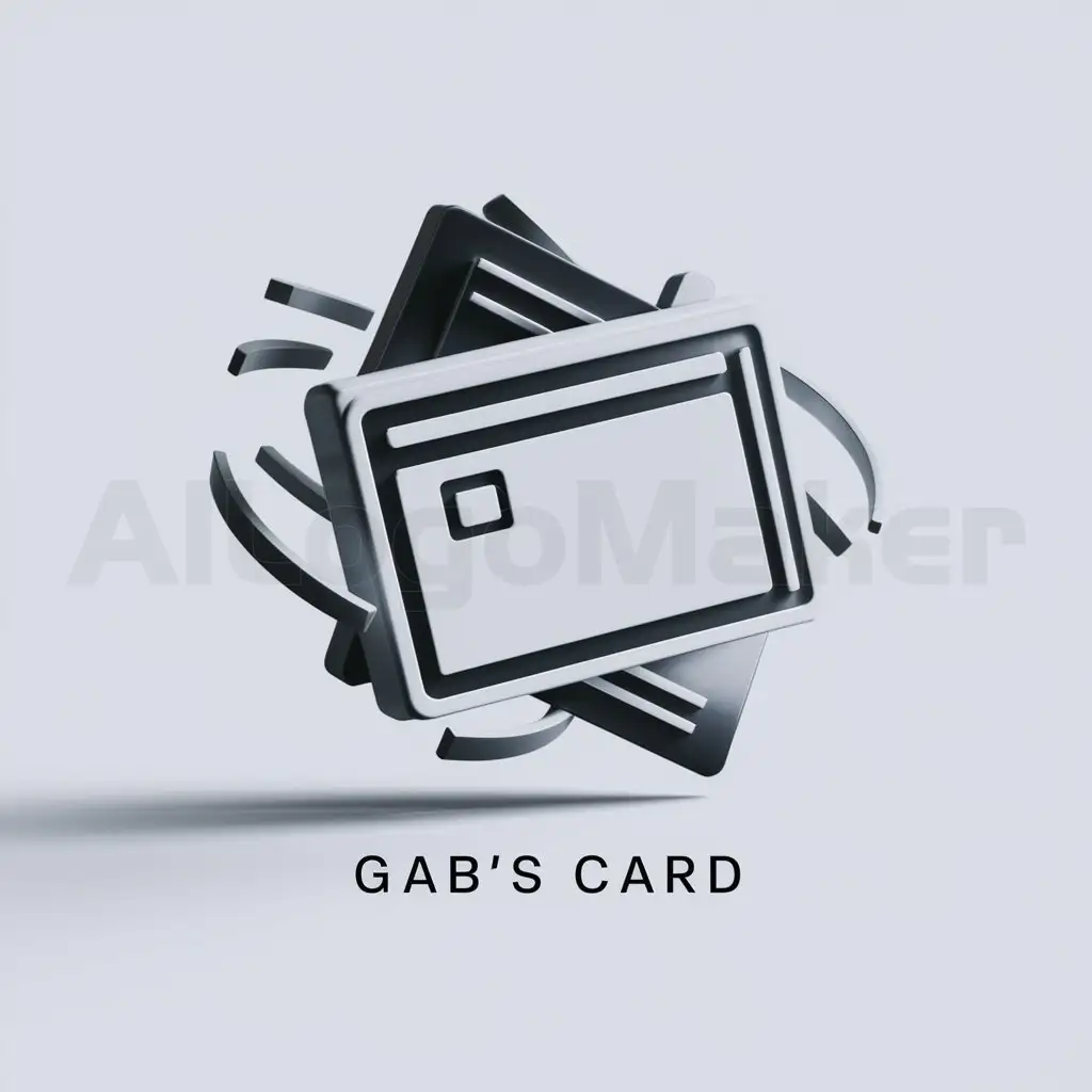 a logo design,with the text "Gab's card", main symbol:identity card turning,Minimalistic,clear background