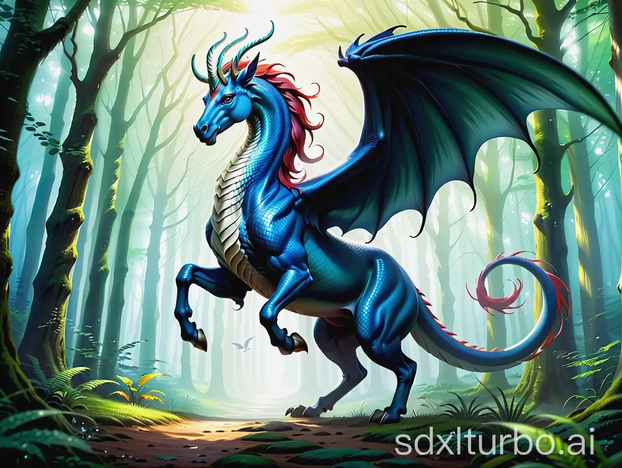 Mythical-Creatures-in-Enchanted-Forests-A-Fantasy-Scene