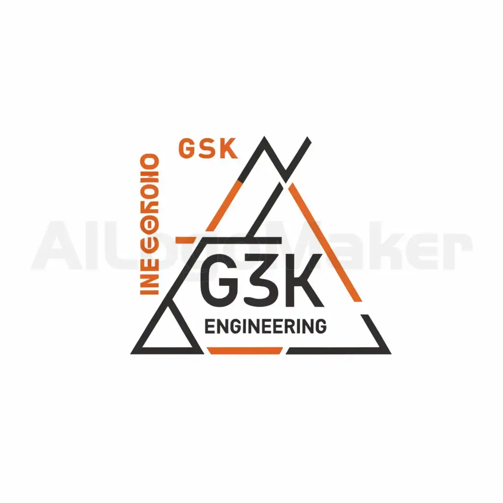 a logo design,with the text "ГСК Electrical Engineering", main symbol:The inscription GSK and triangle,Moderate,be used in Construction industry,clear background