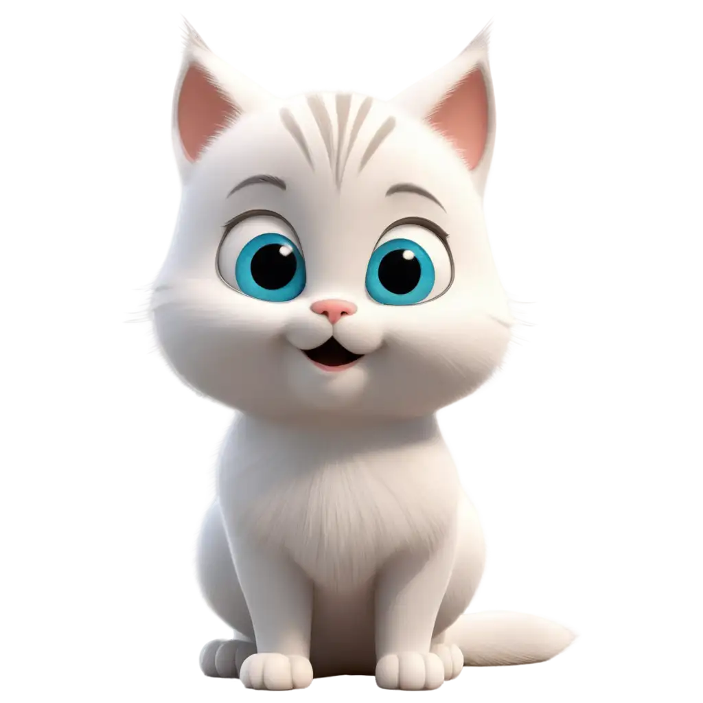 Adorable-White-Kitty-in-Stunning-3D-Pixar-Animation-Style-PNG-Image-for-Enchanting-Visuals