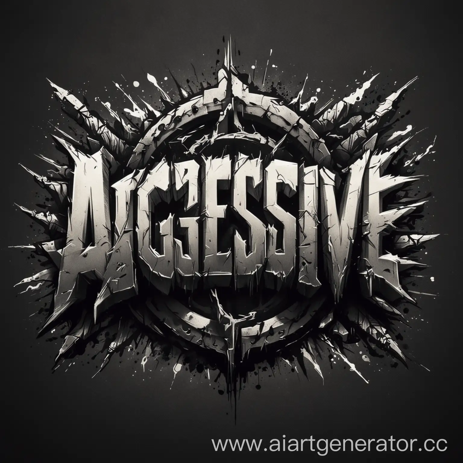 Aggressive-Style-Logo-Design-Bold-Text-on-Fiery-Background