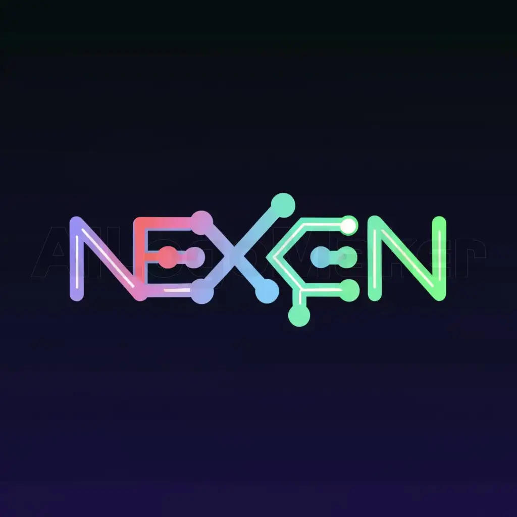 a logo design,with the text "NexGen", main symbol:technology,Moderate,be used in Technology industry,clear background