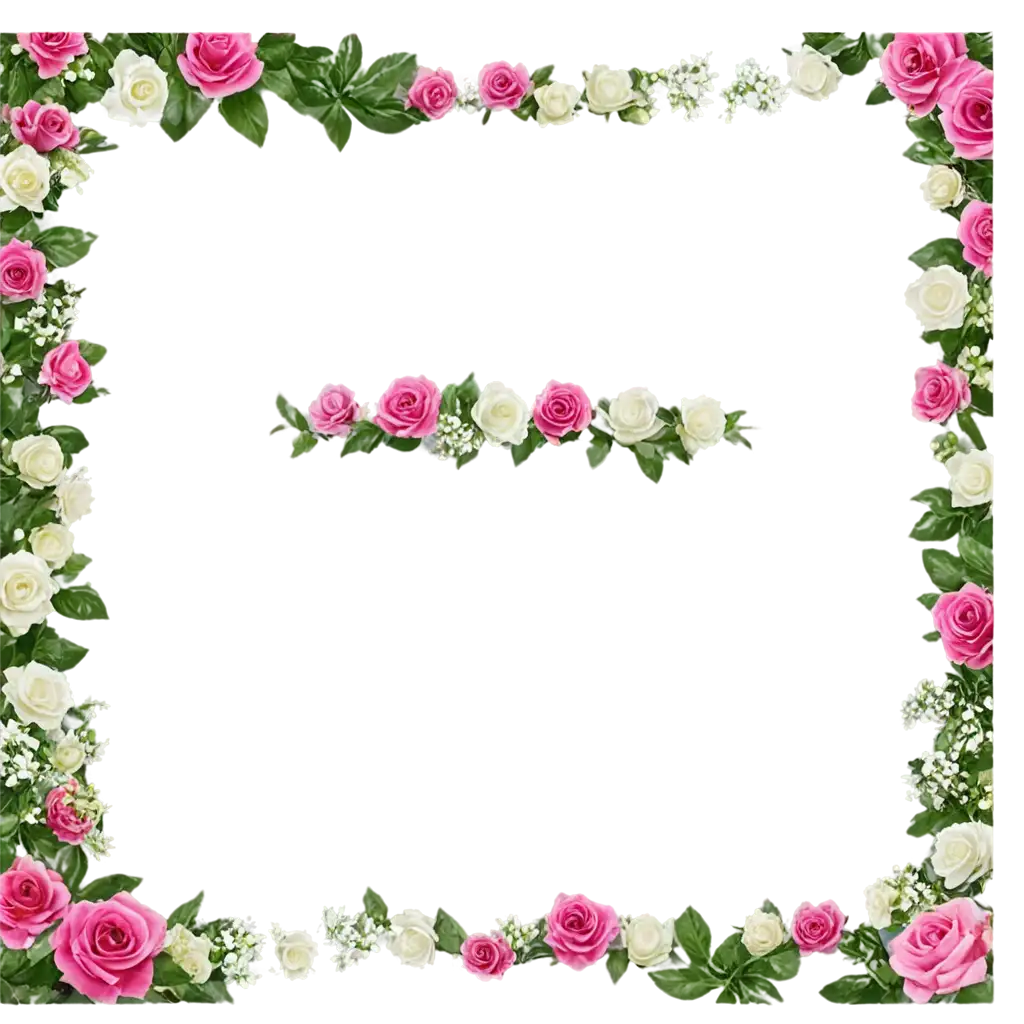 Exquisite-Wedding-Flower-Love-Frame-PNG-Image-for-Unmatched-Clarity-and-Quality