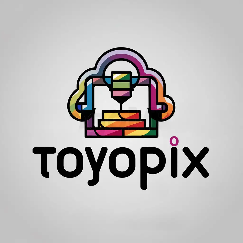 LOGO-Design-For-Toyopix-Vibrant-3D-Printing-Fun-with-Playful-Elements