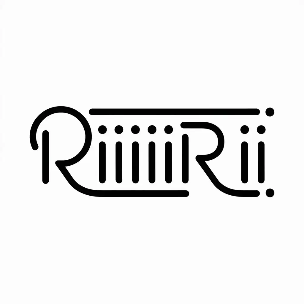 a logo design,with the text "riiiiirii", main symbol:head rope,Moderate,be used in Entertainment industry,clear background