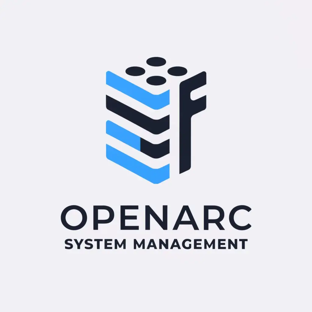 a logo design,with the text "OpenArc System Management", main symbol:Software Company,Moderate,clear background