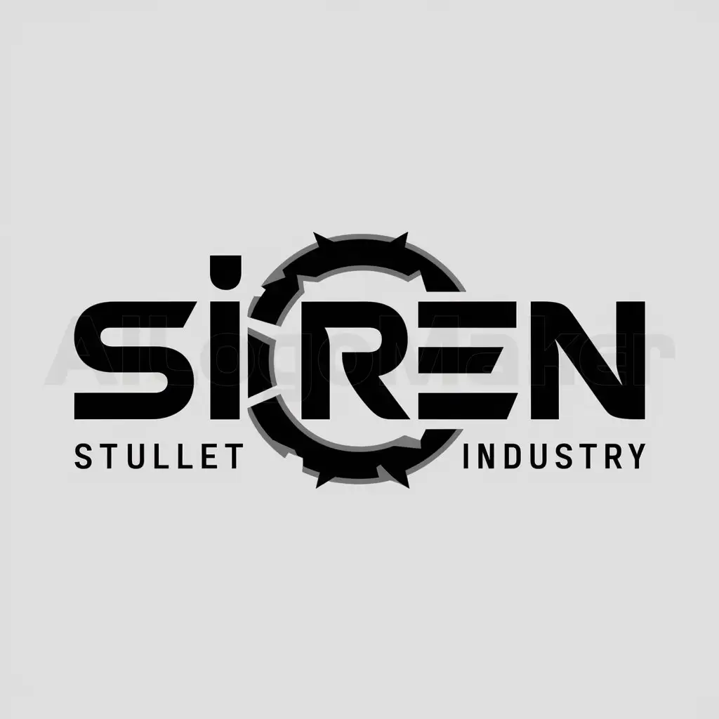 a logo design,with the text "Siren", main symbol:bullethole,Moderate,be used in guns industry,clear background