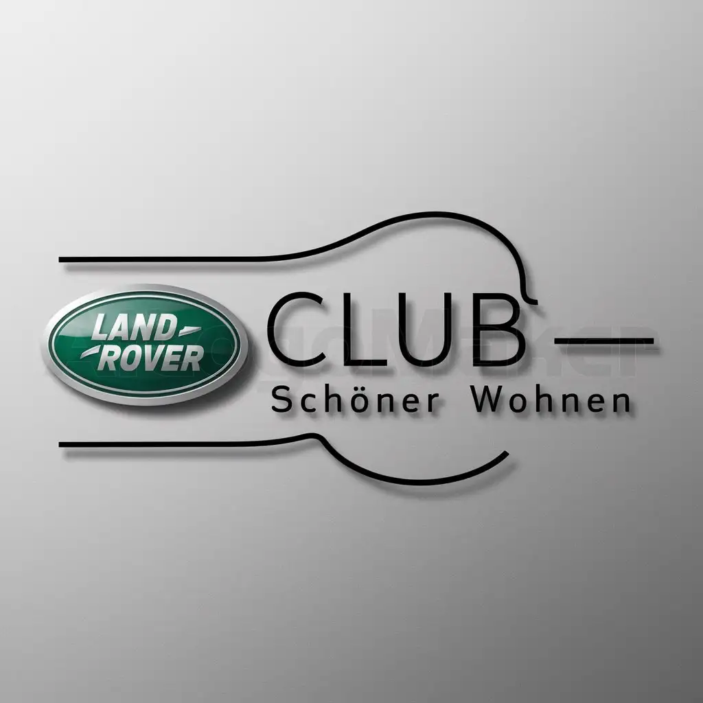 a logo design,with the text "LandRover Club Schöner Wohnen", main symbol:["Landrover","Club","Nicer Living"],complex,be used in Travel industry,clear background