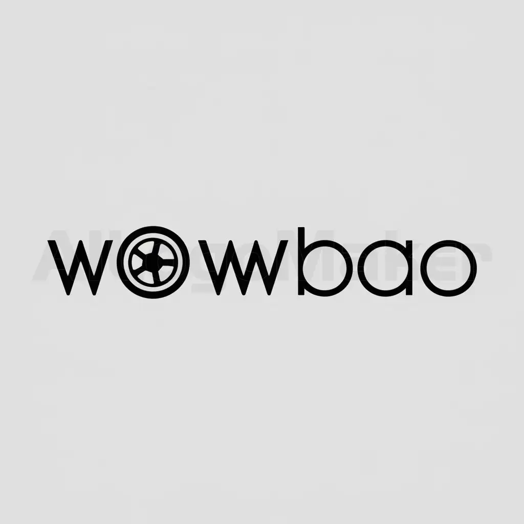 a logo design,with the text "WOWBAO", main symbol:without,Minimalistic,be used in automotive parts industry,clear background