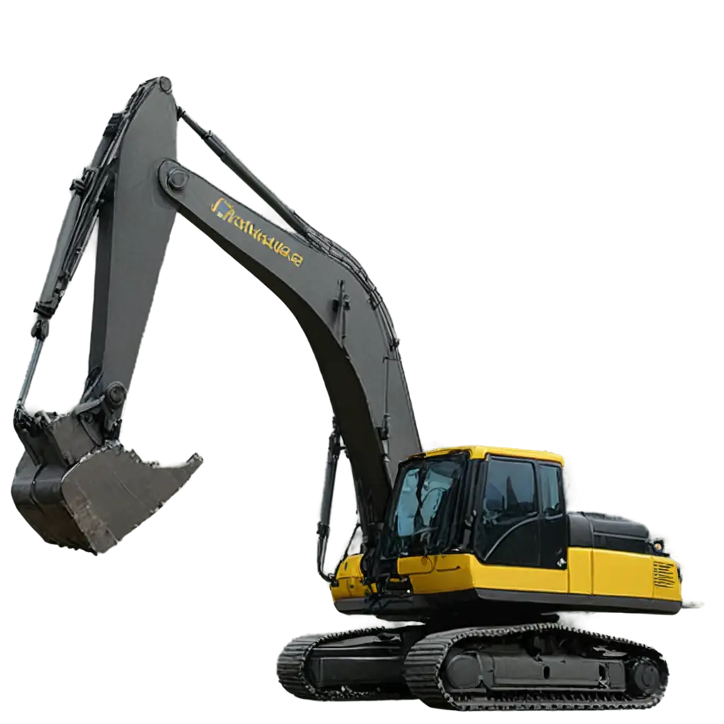 Excavator-PNG-Image-Unveiling-the-Power-of-Precision-in-Digital-Art