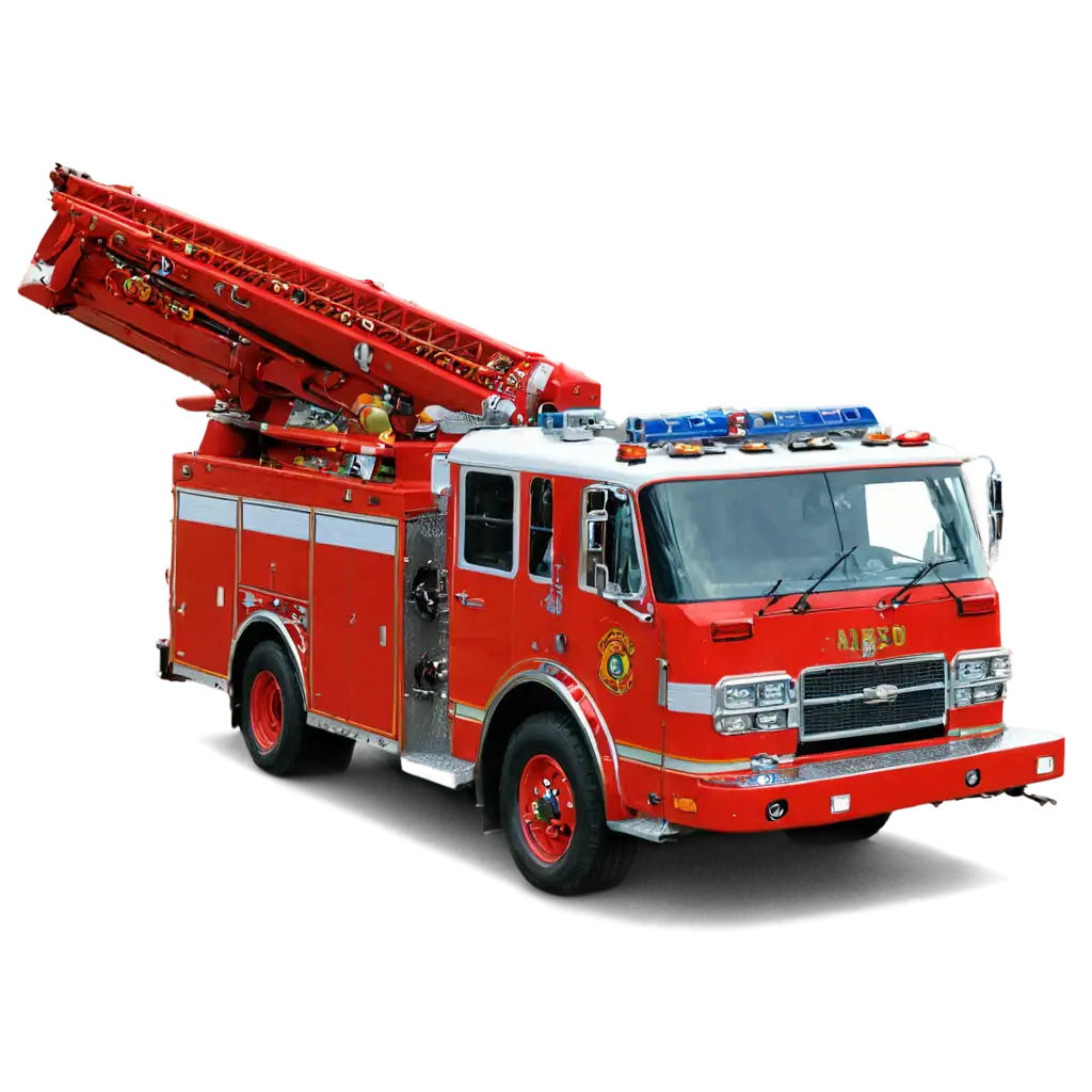 Vibrant-Fire-Truck-PNG-Enhance-Your-Content-with-HighQuality-Transparent-Images