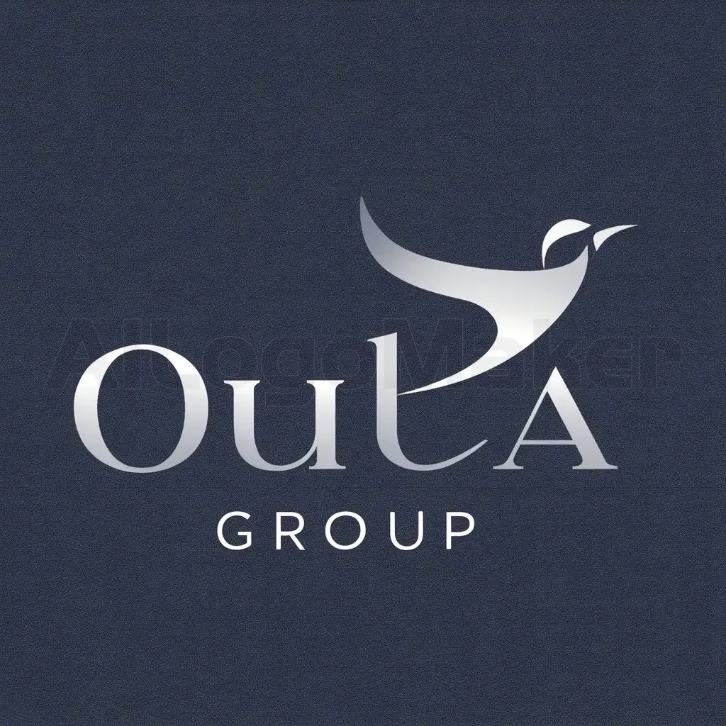 a logo design,with the text 'OULA GROUP', main symbol:bird,Moderate,be used in Internet industry,clear backgroundn team specialized in graphic design and mobile application development as freelancers. We have extensive experience in transforming ideas into attractive visual designs and effective mobile applications. We believe that every detail makes a difference, and we always strive to provide innovative solutions for essential network components with the highest quality standards.