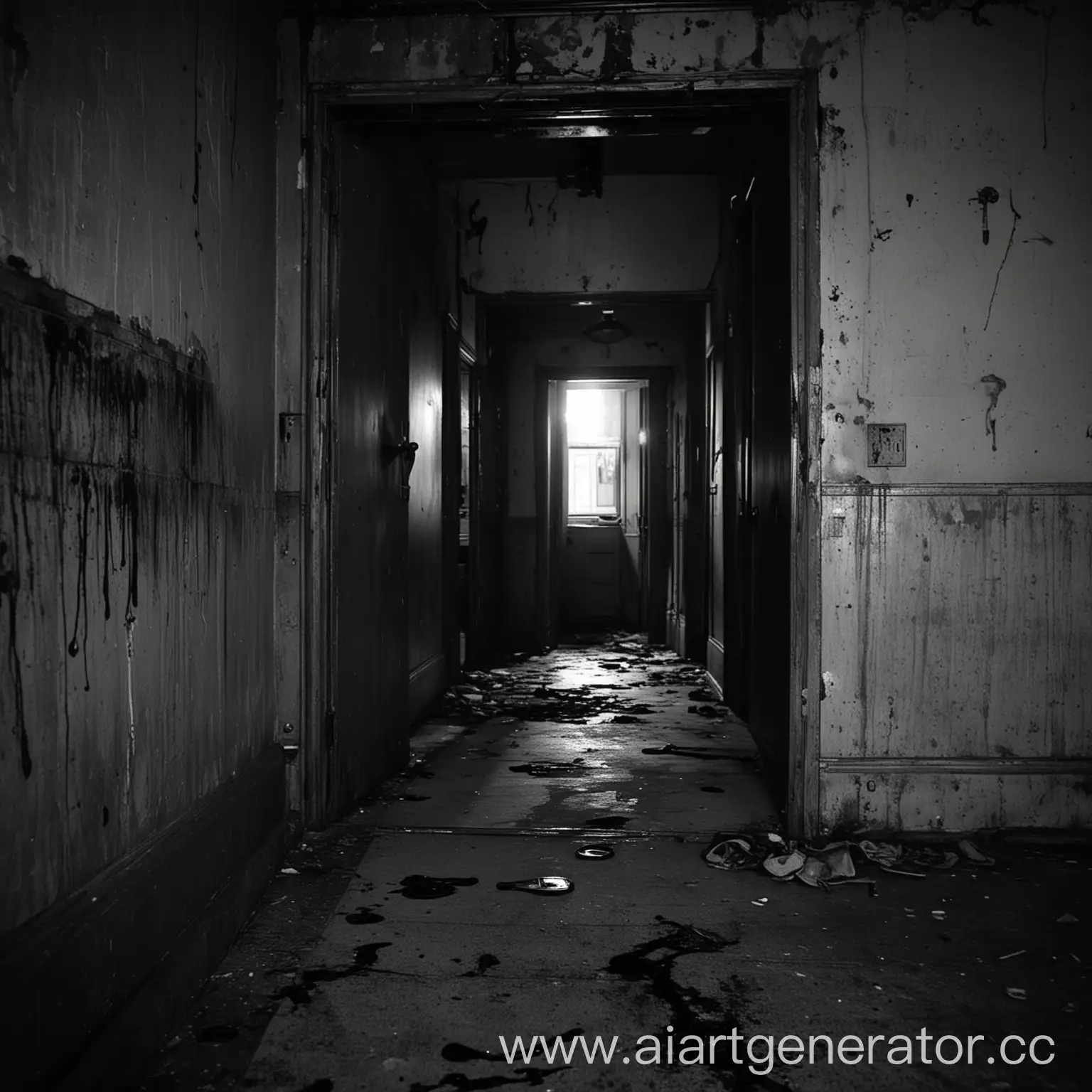 Desolate-Abandoned-Hospital-Corridors-with-Eerie-Atmosphere-and-Haunting-Shadows