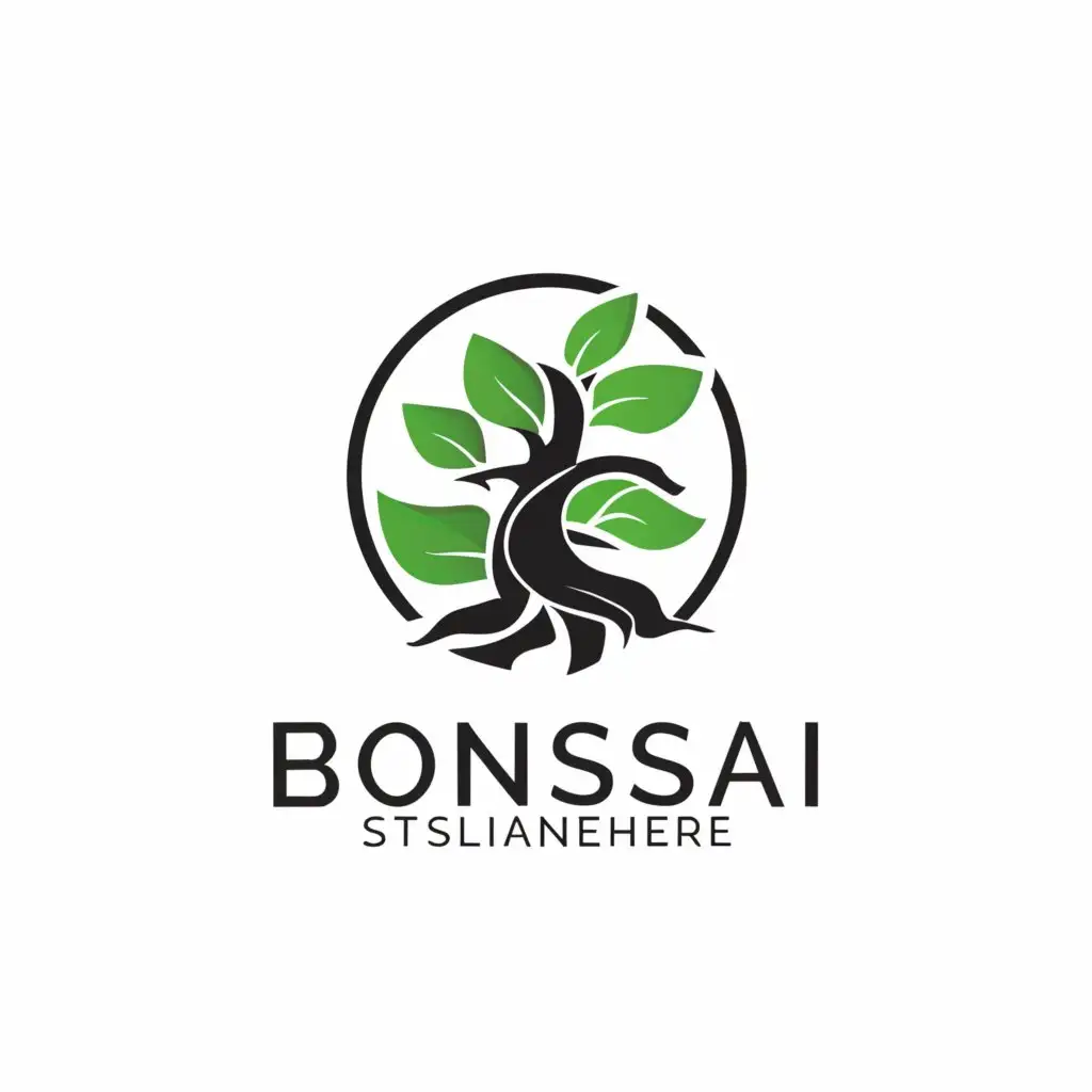 a logo design,with the text "Bonsai", main symbol:Bonsai,Minimalistic,be used in Photographic services industry,clear background