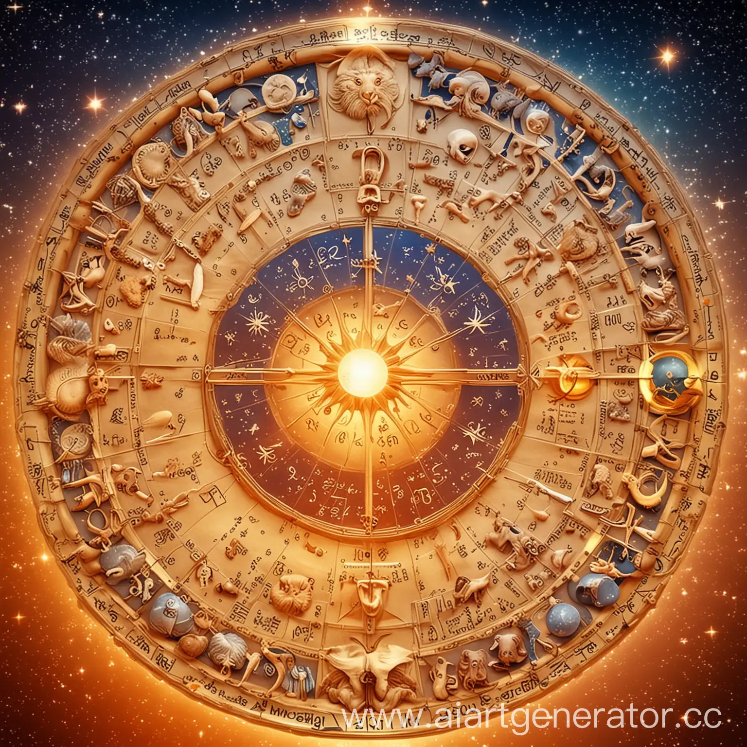 Astrological-Zodiac-Signs-under-a-Serene-Warm-Glow