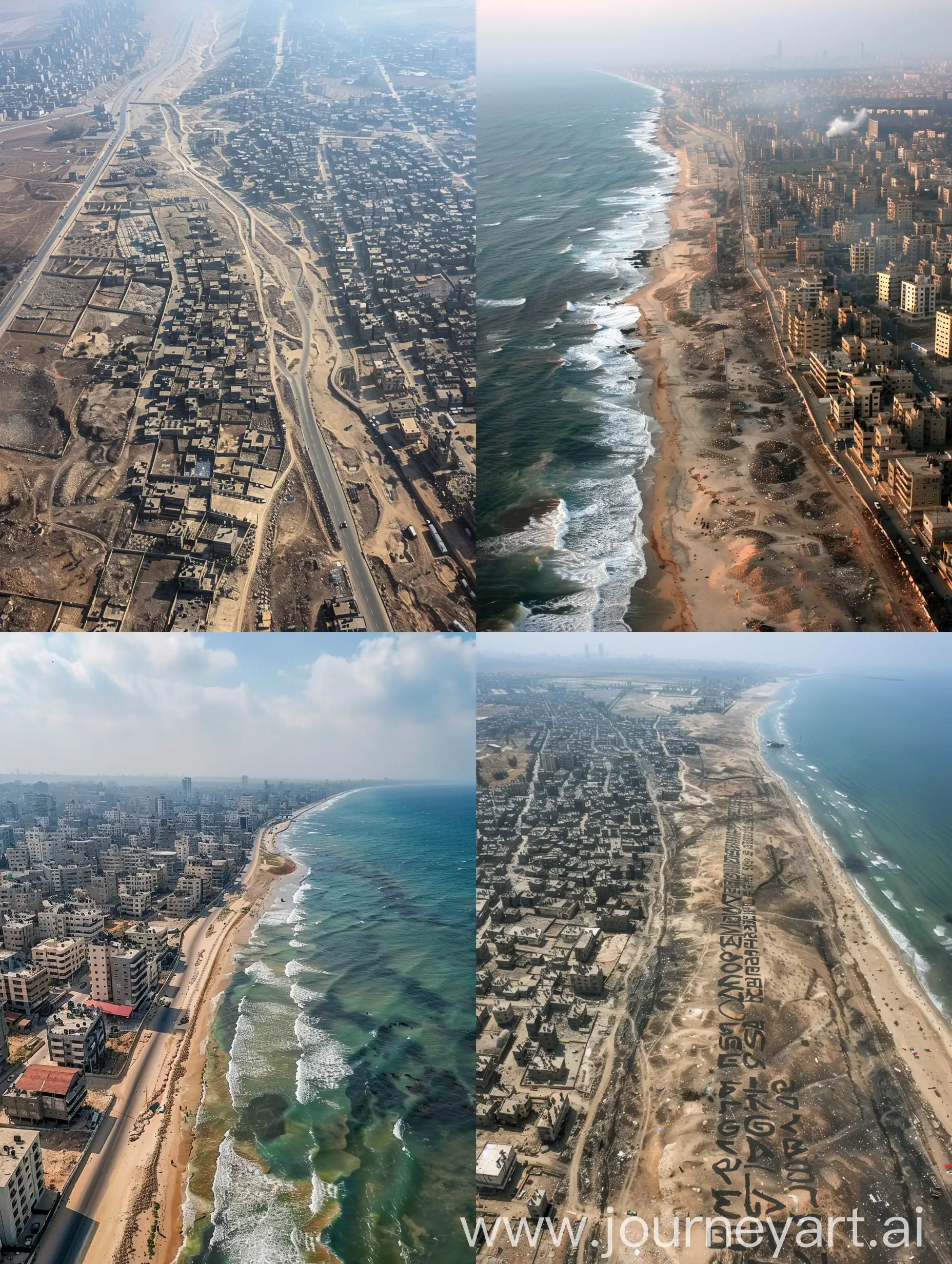 Arial-View-of-Gaza-with-Prominent-Graffiti-RAFAH-BE-GA-RAFT