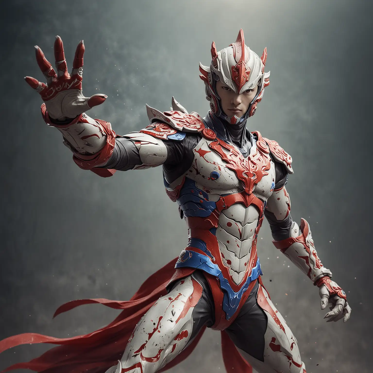 Chinese-Style-Ultraman-Battling-Giant-Serpent-Monster