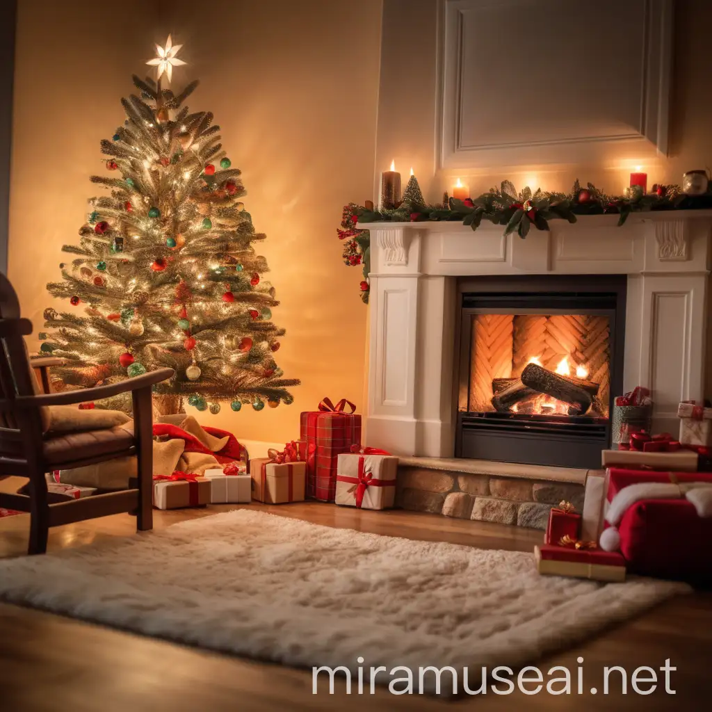 Cozy Christmas Fireplace Ambiance