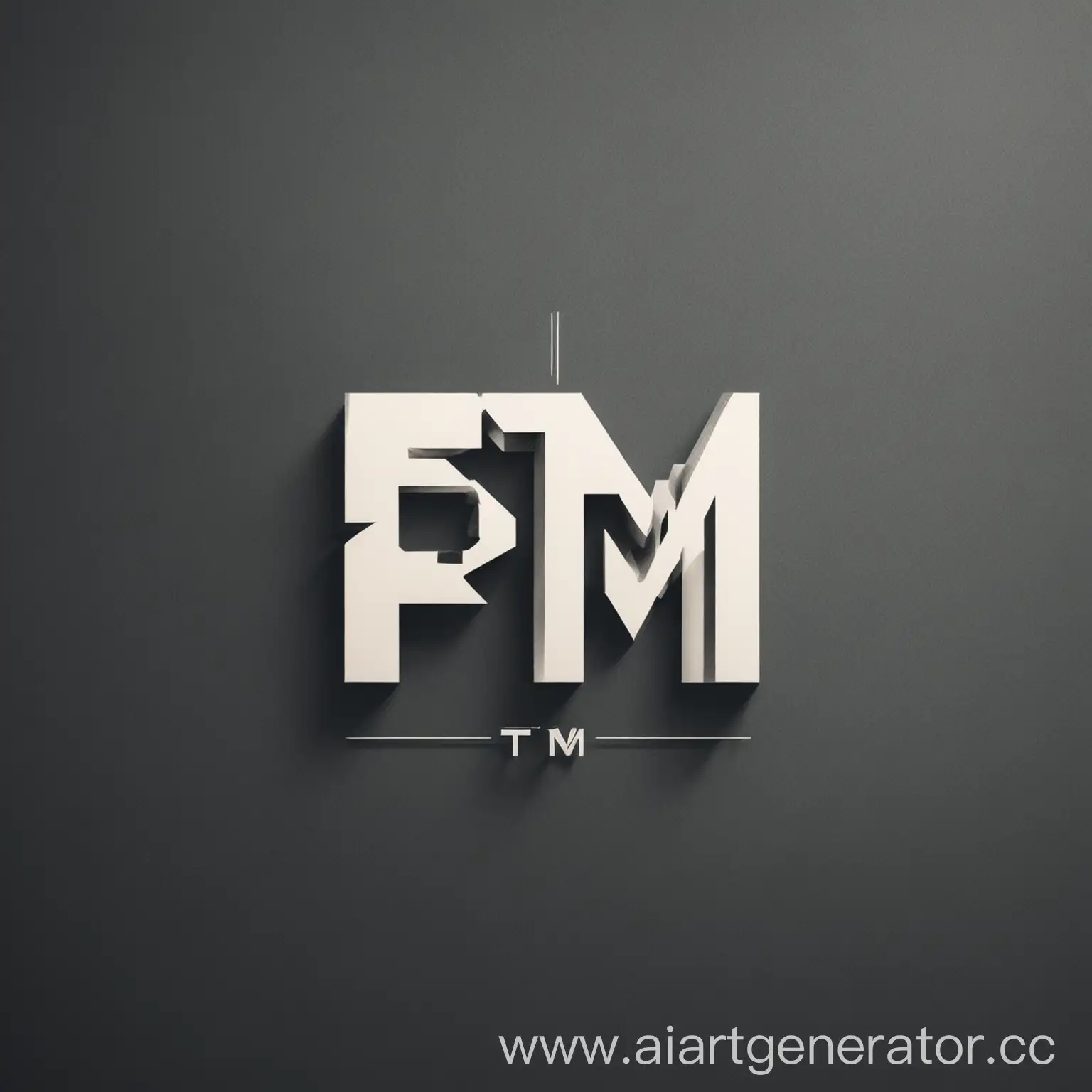 Minimalistic-PTM-Industrial-Company-Logo-with-Brutal-Font