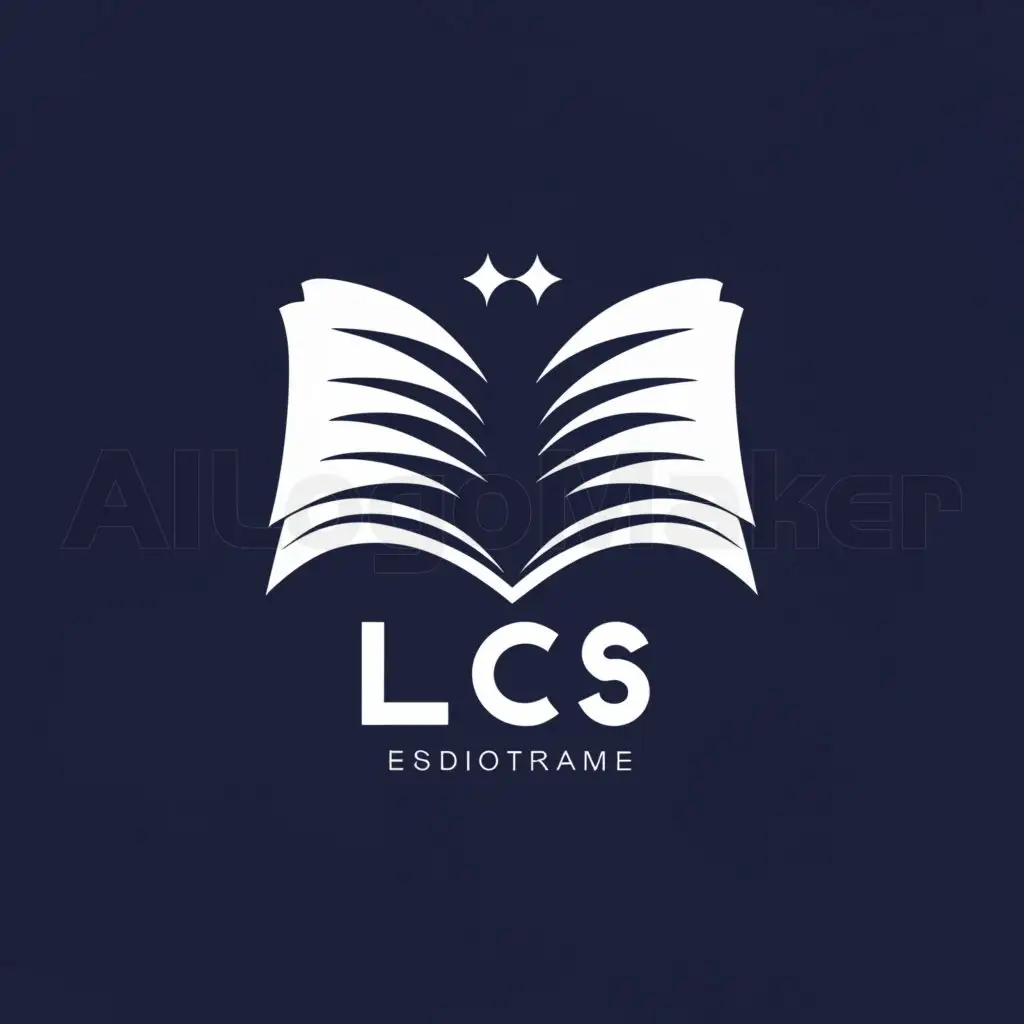 a logo design,with the text "LCS", main symbol:education,Moderate,clear background