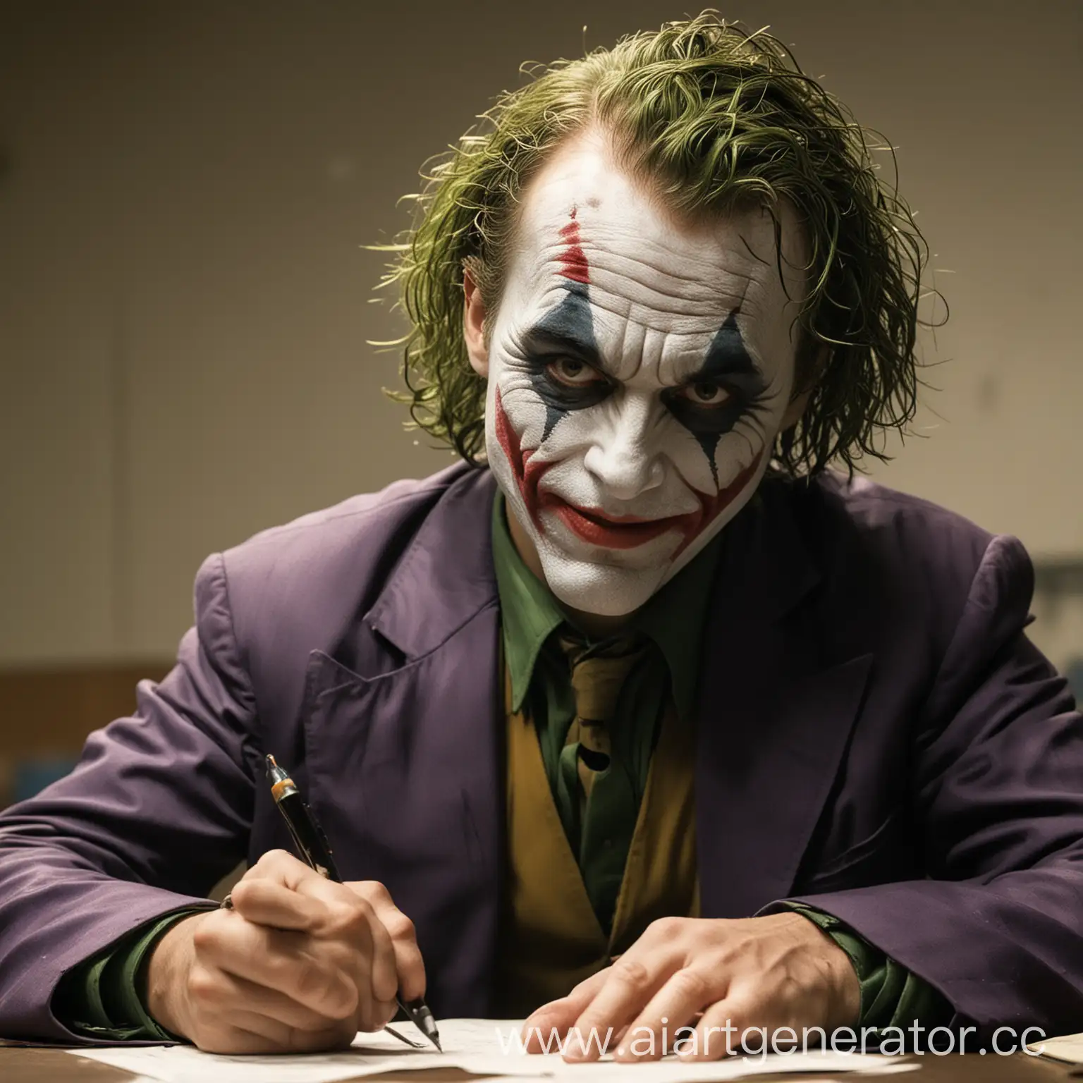 Joker-Writing-Test-During-a-Lesson