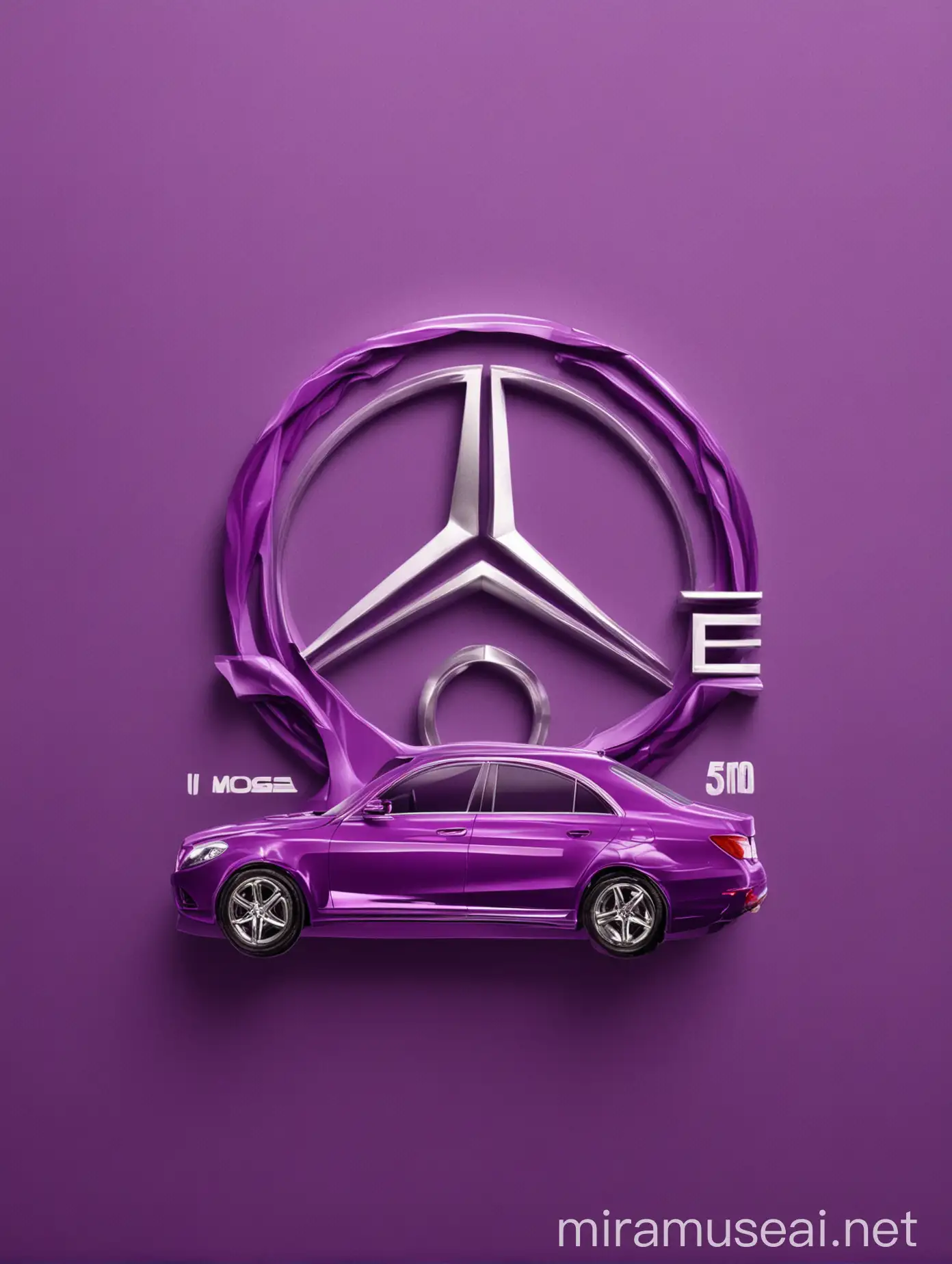 Mobila Luxury Mercedes Berline in Regal Purple