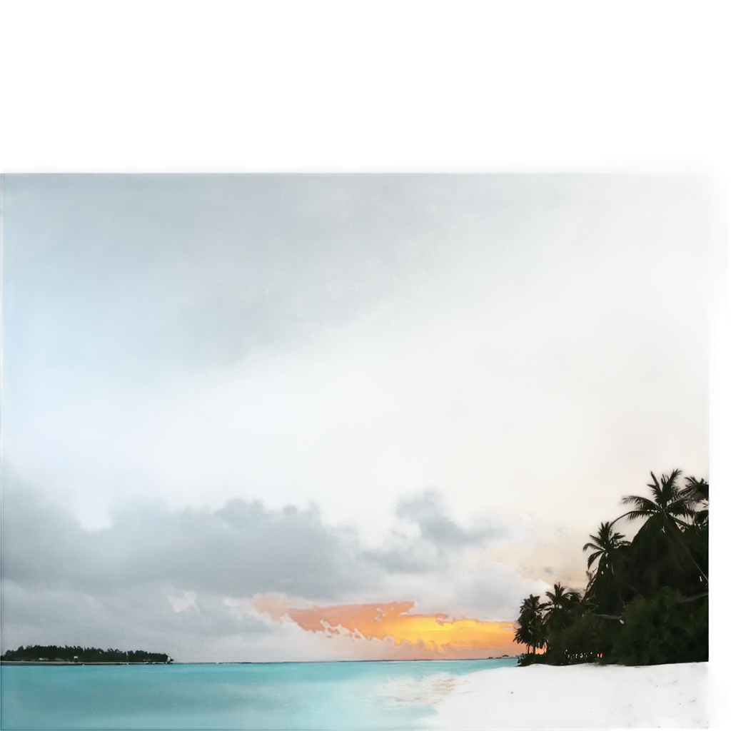 sunset in maldives