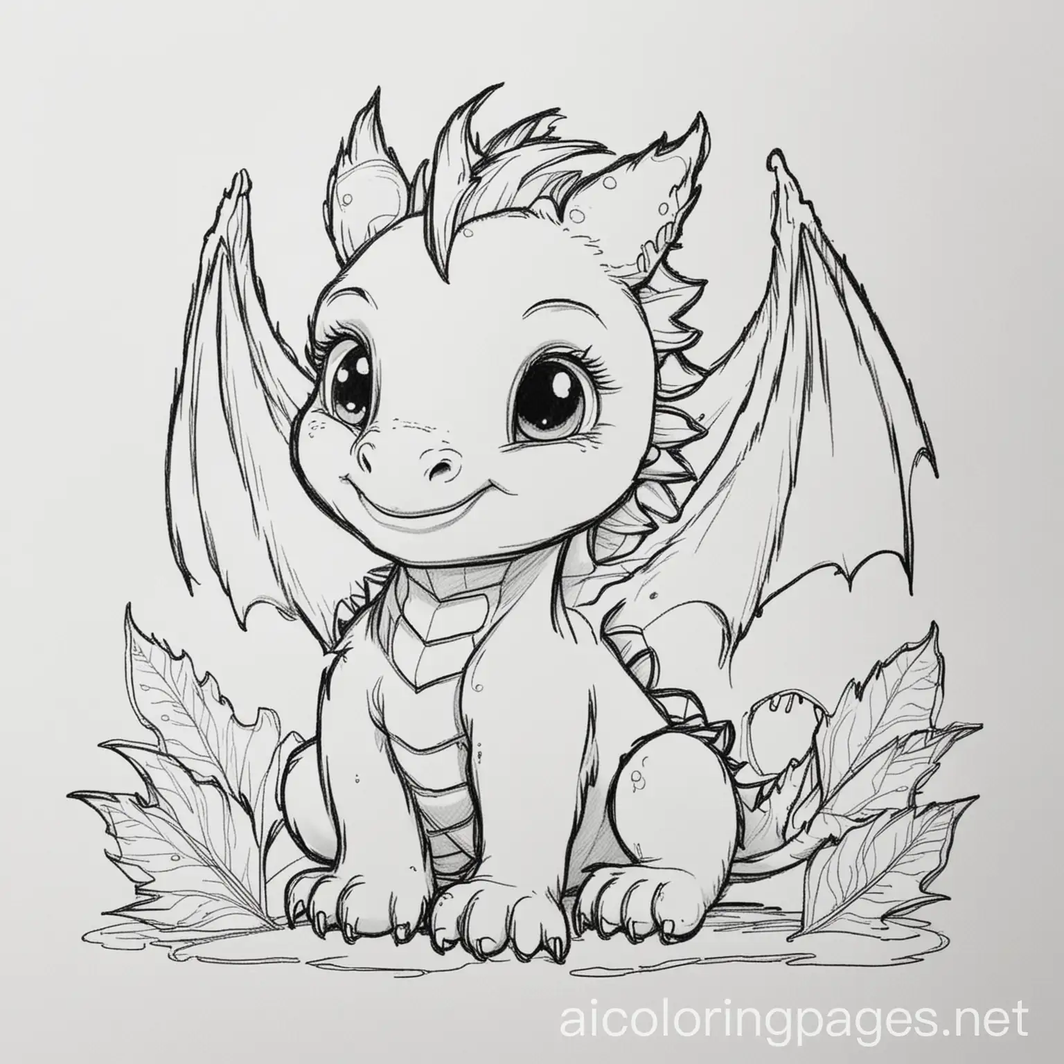 Baby-Dragon-Coloring-Page-Simple-Line-Art-for-Easy-Coloring